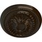Ekena Millwork Saverne Ceiling Medallion, Hand-Painted Bronze, 18 1/2"W x 13 1/2"H x 1 7/8"P CM18SABZS - alternate 2